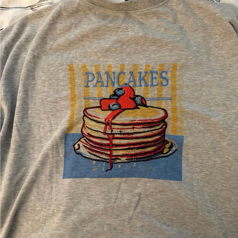 Anthropologie Gray Sweater with Colorful Embroidery - Picture 5 of 8